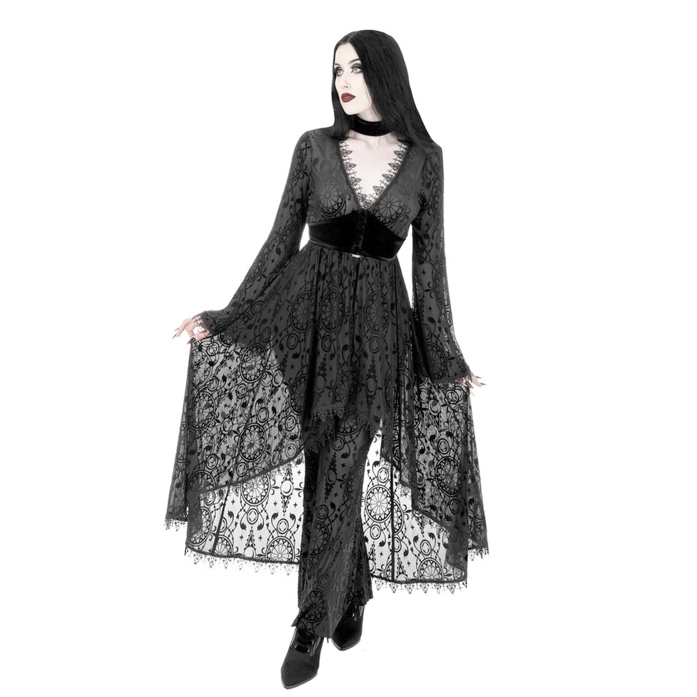 Restyle - Dark Angel Strickjacke - Schwarz